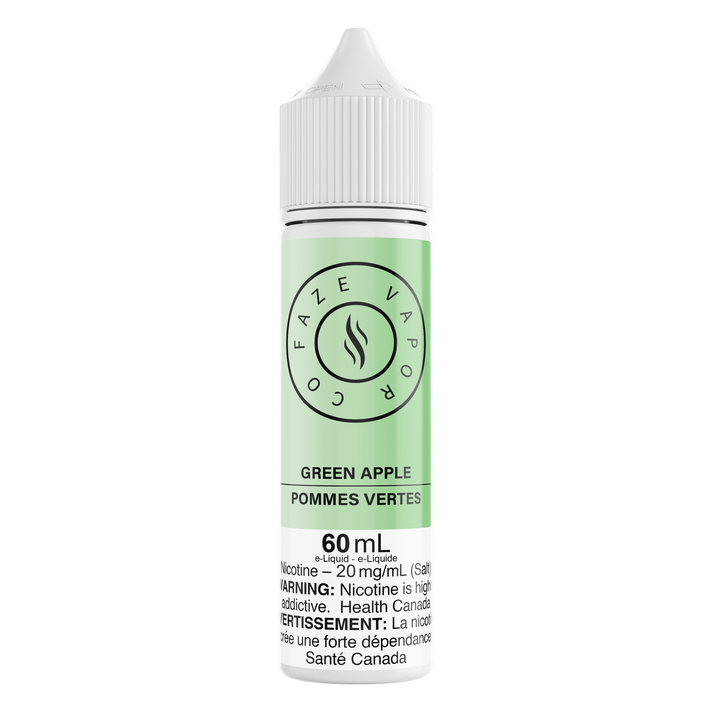 Faze Vapor Co 60 mL Salts - Green Apple