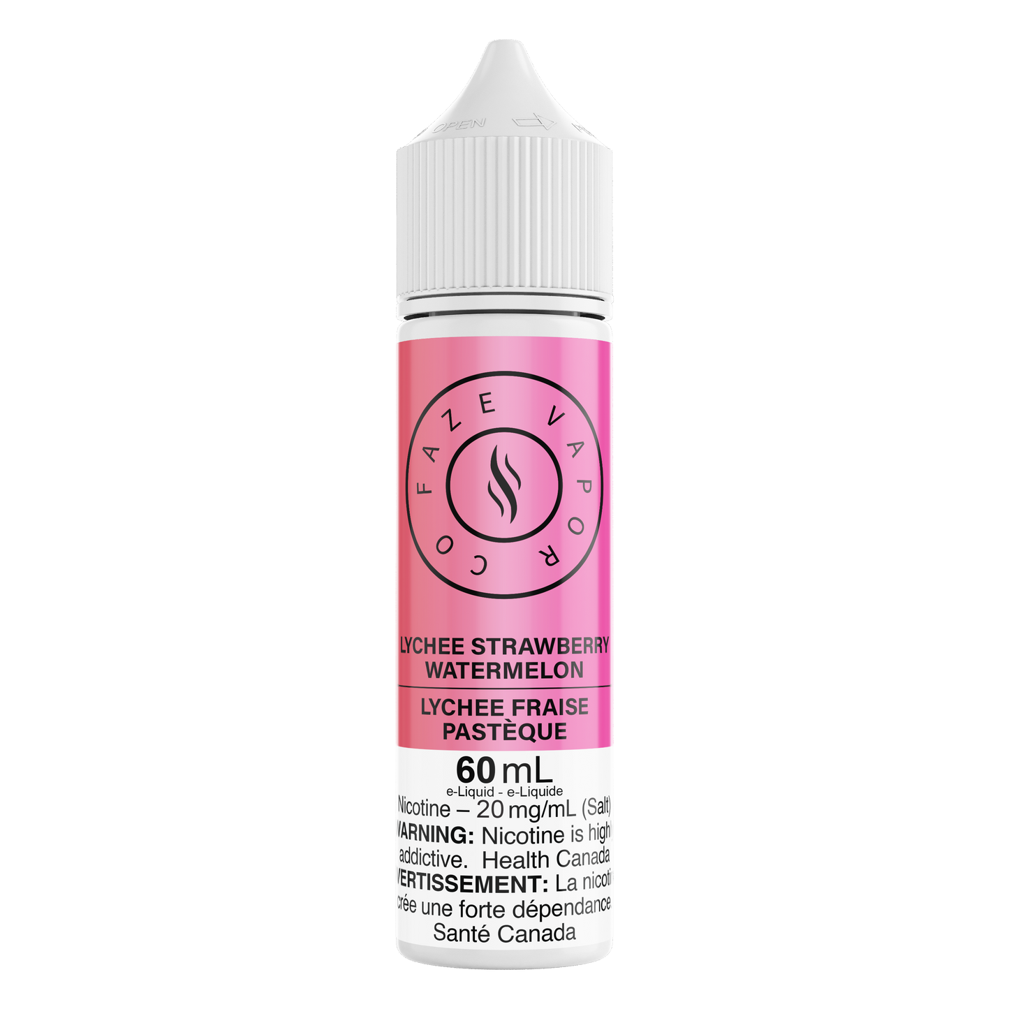 Faze Vapor Co 60 mL Salts - Lychee Strawberry Watermelon