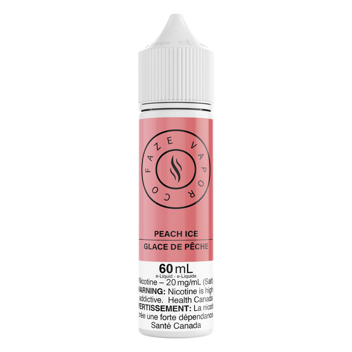 Faze Vapor Co 60 mL Salts - Peach Ice