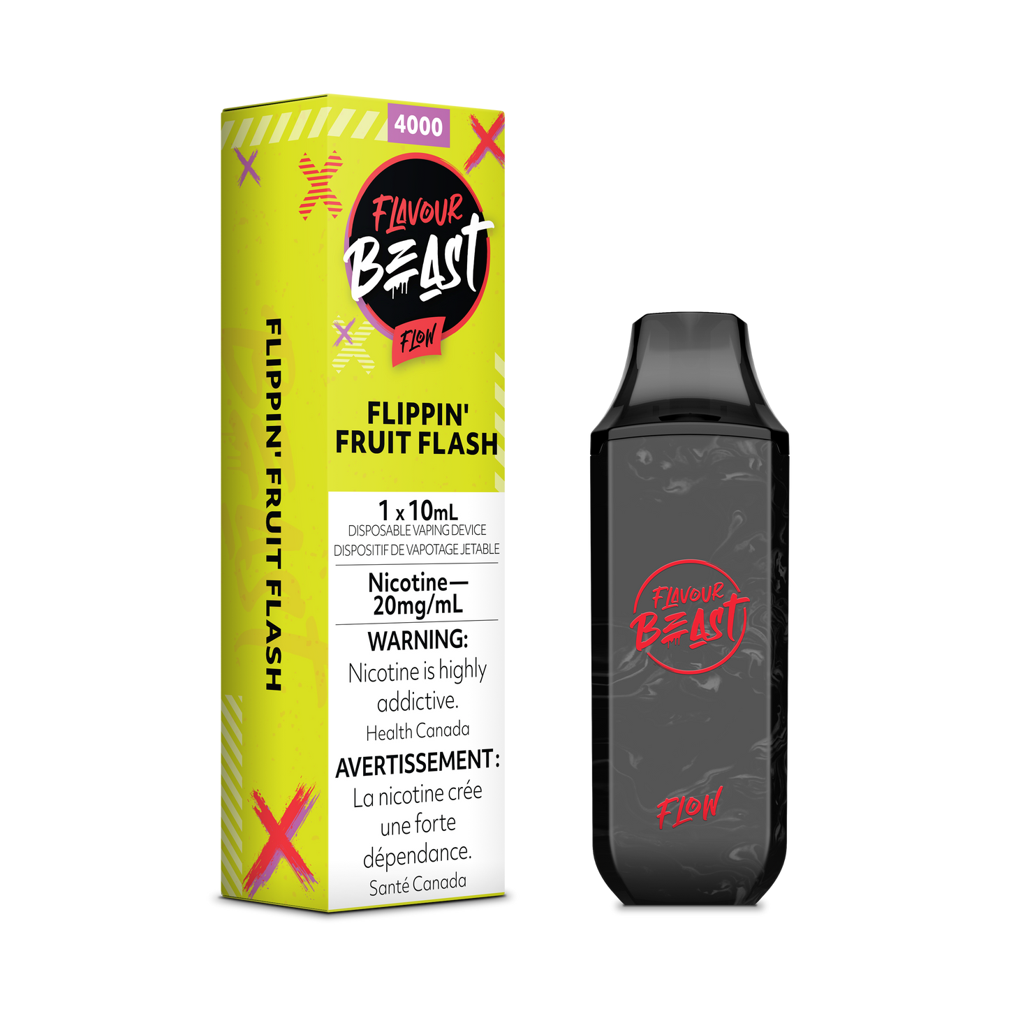 Flavour Beast Flow Rechargeable Disposable 4000 Puff Flavor 10ml