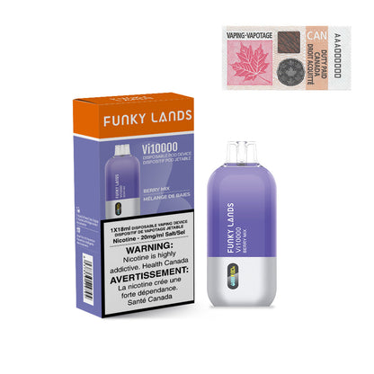 [CLEARANCE] Funky Lands by ElfBar Vi10000 Rechargeable Disposable Vape 18ml