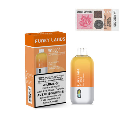[CLEARANCE] Funky Lands by ElfBar Vi10000 Rechargeable Disposable Vape 18ml