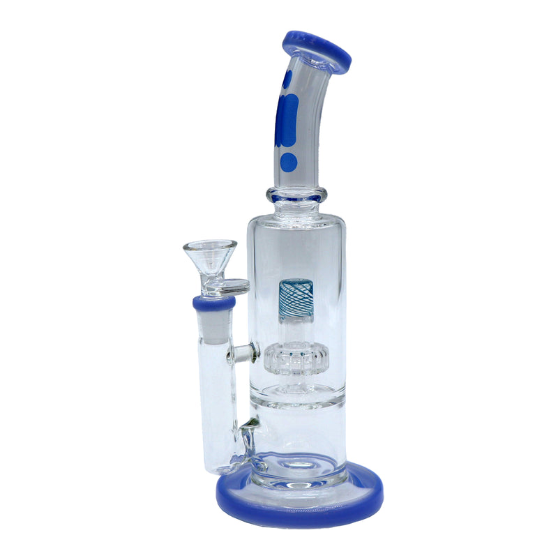 Infyniti 10" Bent Neck Bong with Barel Perk