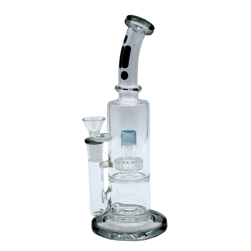 Infyniti 10" Bent Neck Bong with Barel Perk