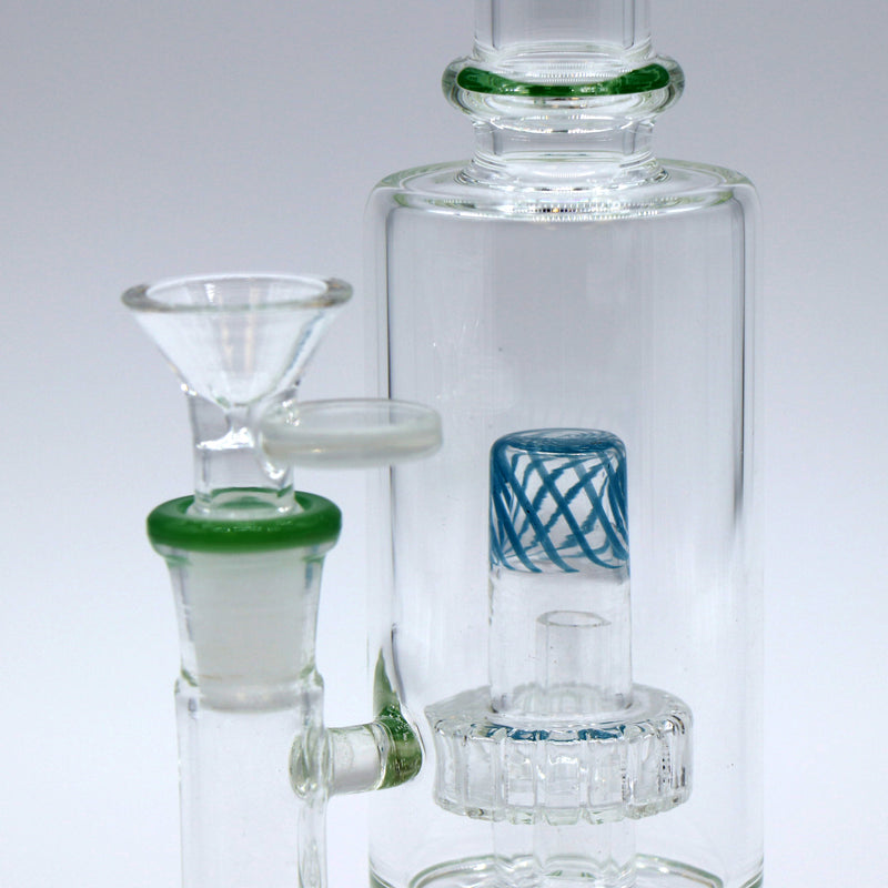 Infyniti 10" Bent Neck Bong with Barel Perk