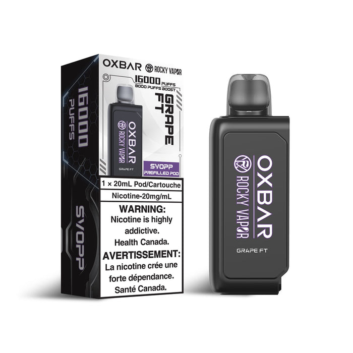 OXBAR x Rocky Vapor SVOPP 16000 Puff Pods Grape FT