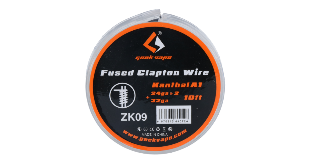 Fil Clapton fusionné GeekVape KA A1 de 10 pieds (24GA*2+32GA) (ZK09)