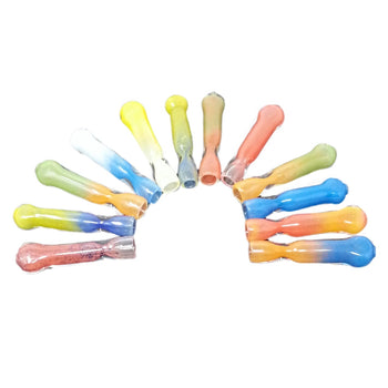 Batte de verre One Hitter avec couleurs frittées