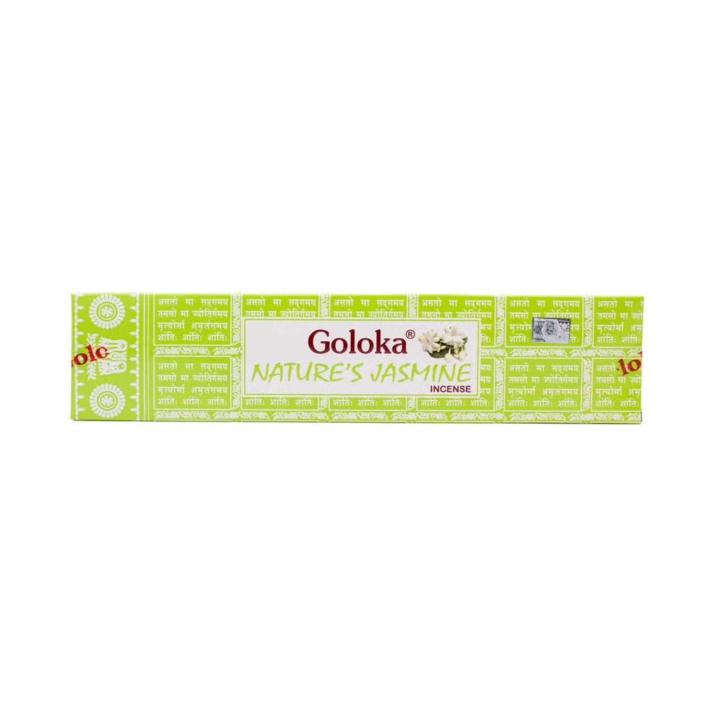 Goloka – Nature’s Jasmin 9″ Incense Sticks (15g)