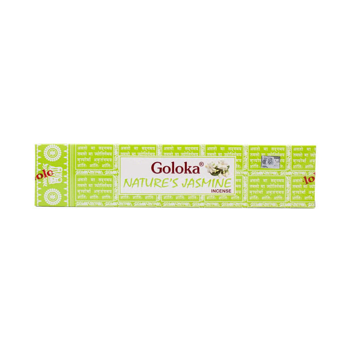 Goloka – Nature’s Jasmin 9″ Incense Sticks (15g)