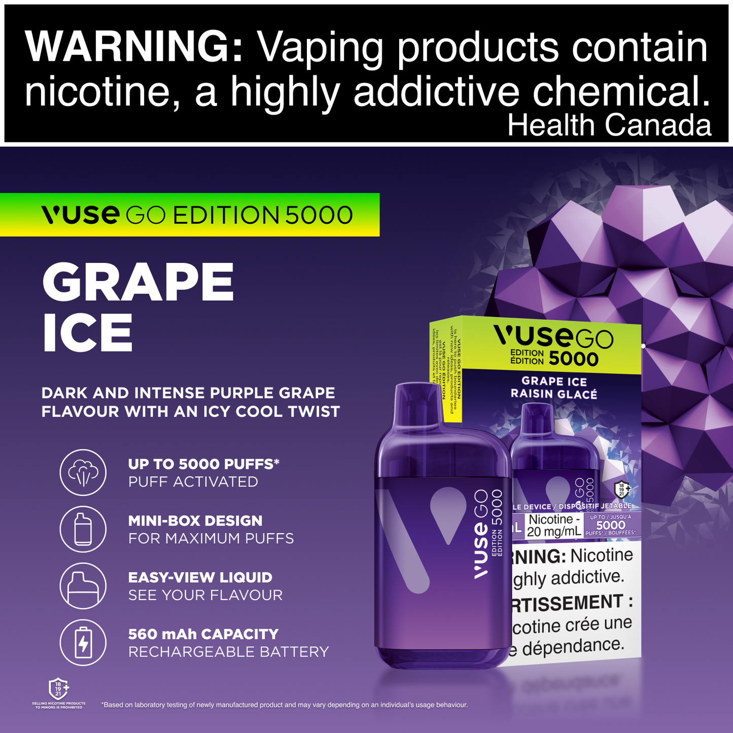 Vuse Go Edition 5000 - Grape Ice