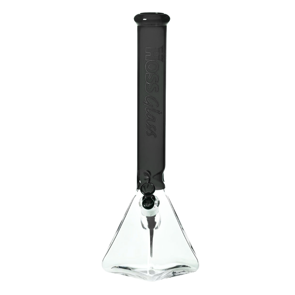 Hoss Glass - 18" 7mm Half Coloured Pyramid Beaker