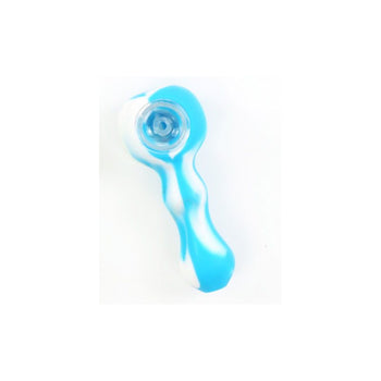 Pipe en silicone avec filtre amovible en verre