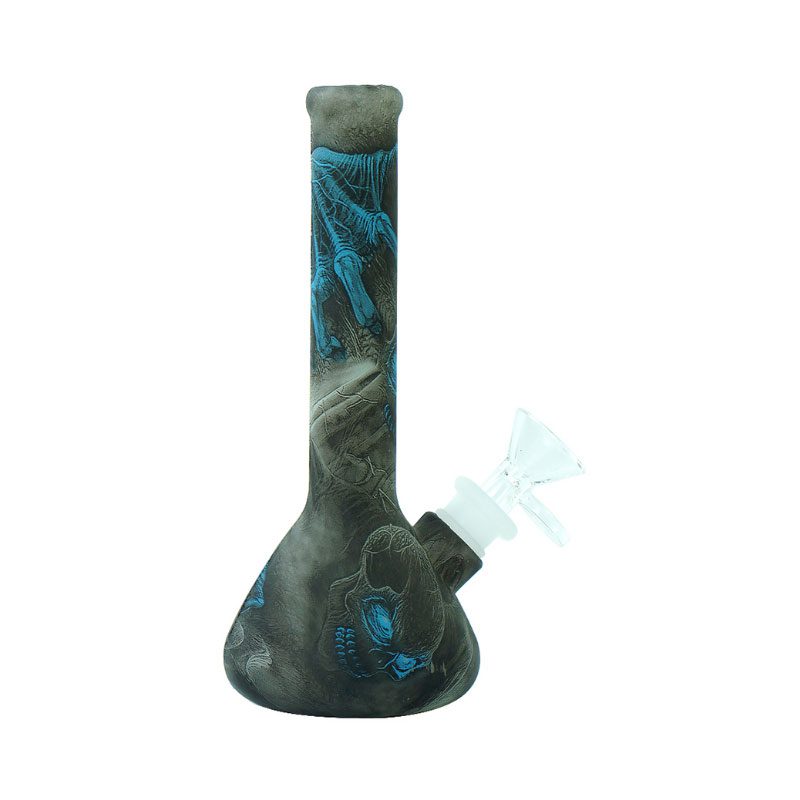 8″ Beaker Silicone Bong Blue