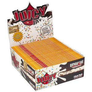 Feuilles à rouler au goût de gâteau d'anniversaire King Size Supreme de Juicy Jay 