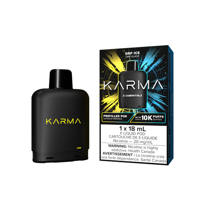 KARMA 10000 Puff 18mL X Compatible Replacement Pods DRP ICE