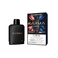 KARMA 10000 Puff 18mL X Compatible Replacement Pods Peach Berry Frost