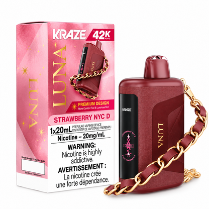Kraze Luna Rechargeable Disposable Vape 20ml
