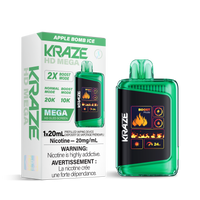 Kraze HD Mega 20k Rechargeable Disposable Vape Apple Bomb