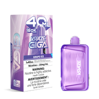 Kraze Giga Rechargeable Disposable Vape 40mL