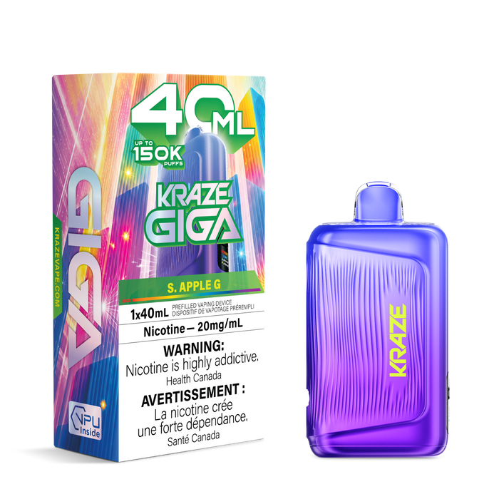 Kraze Giga Rechargeable Disposable Vape 40mL