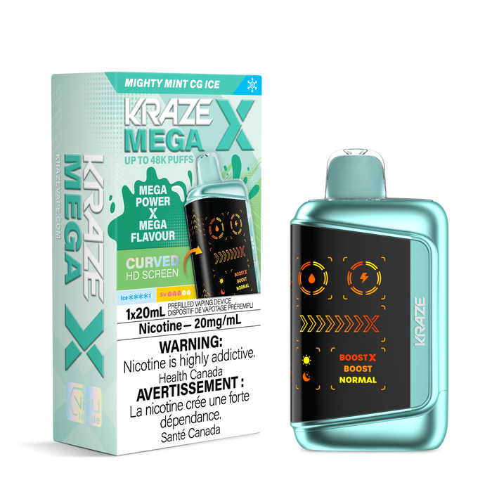 Kraze Mega X Rechargeable Disposable Vape 20mL