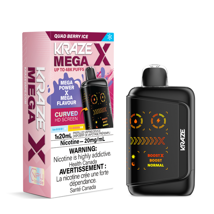 Kraze Mega X Rechargeable Disposable Vape 20mL