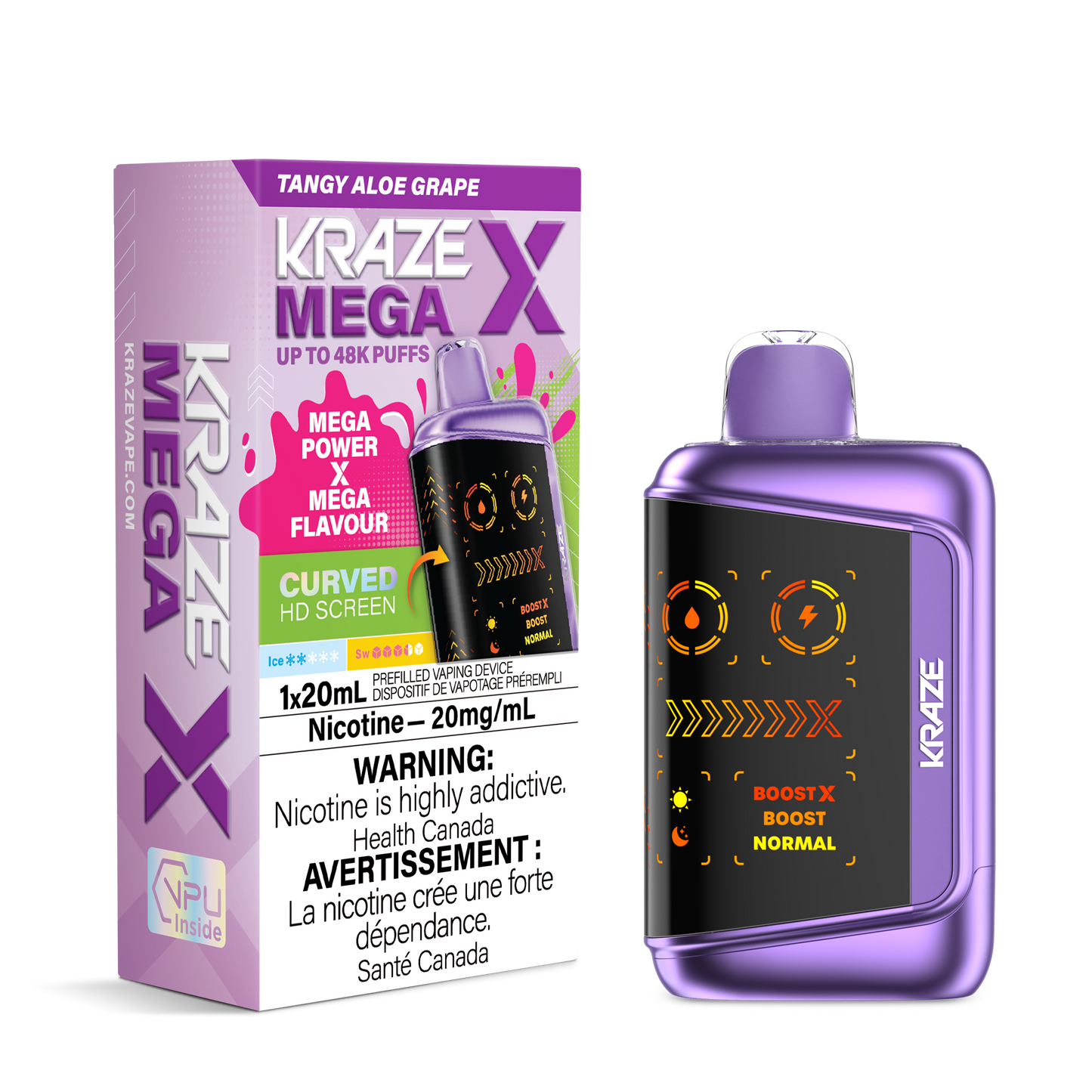 Kraze Mega X Rechargeable Disposable Vape 20mL