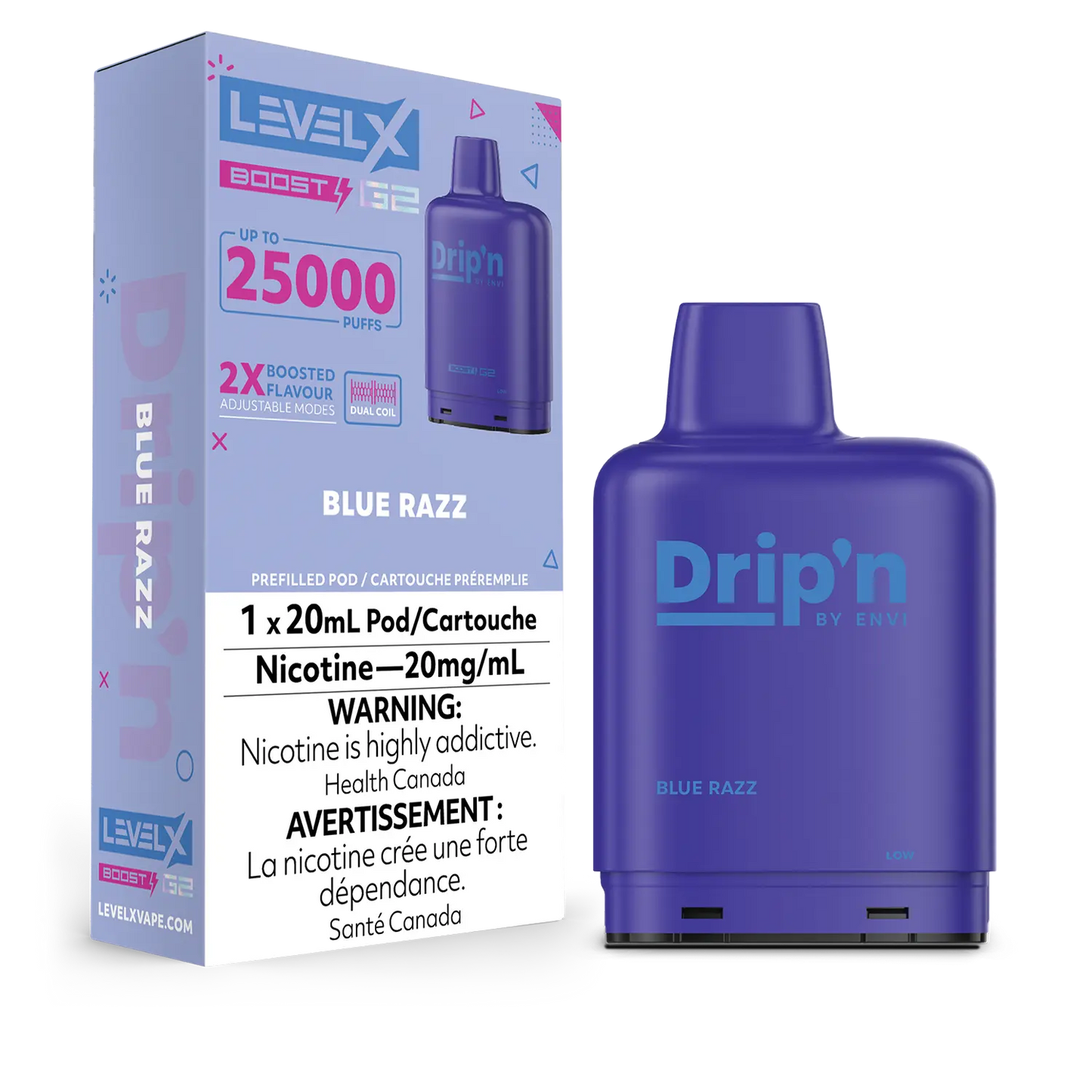 Pod de remplacement Level X Envi Drip'n Boost 20 ml 15 000 bouffées