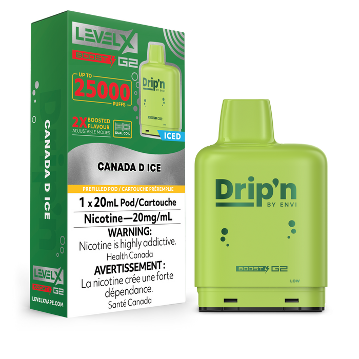 Pod de remplacement Level X Envi Drip'n Boost 20 ml 15 000 bouffées