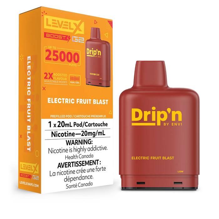 Pod de remplacement Level X Envi Drip'n Boost 20 ml 15 000 bouffées