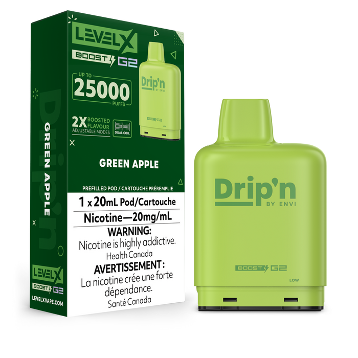 Pod de remplacement Level X Envi Drip'n Boost 20 ml 15 000 bouffées