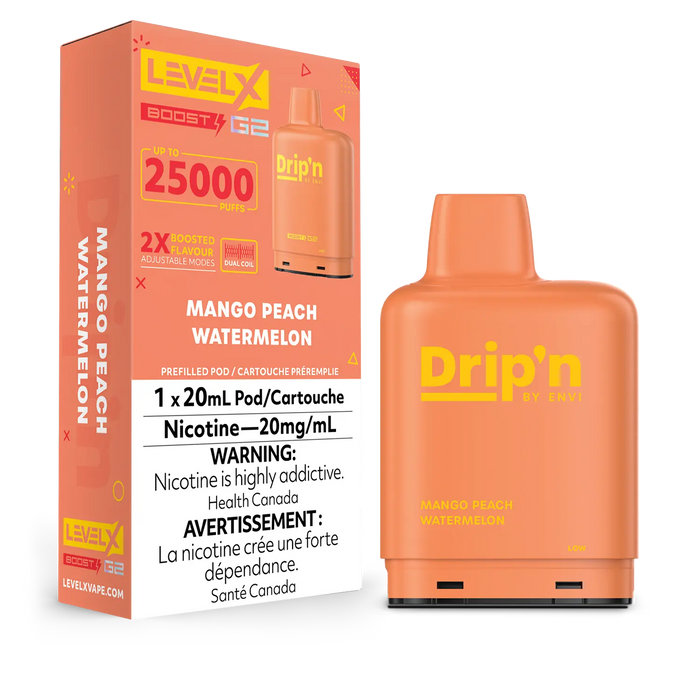 Pod de remplacement Level X Envi Drip'n Boost 20 ml 15 000 bouffées