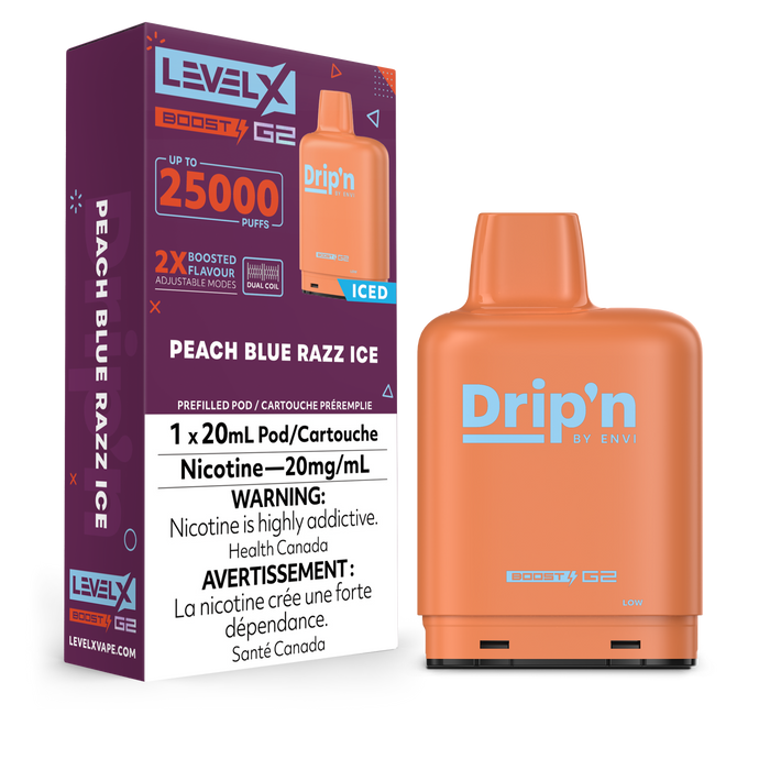 Pod de remplacement Level X Envi Drip'n Boost 20 ml 15 000 bouffées