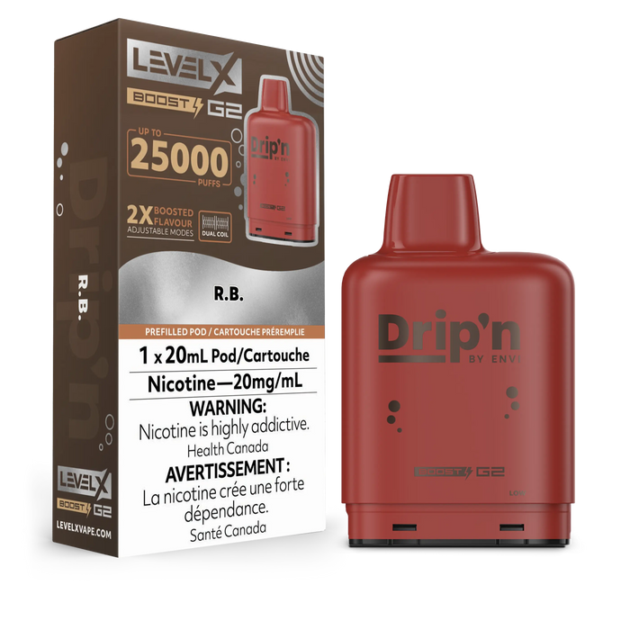 Pod de remplacement Level X Envi Drip'n Boost 20 ml 15 000 bouffées