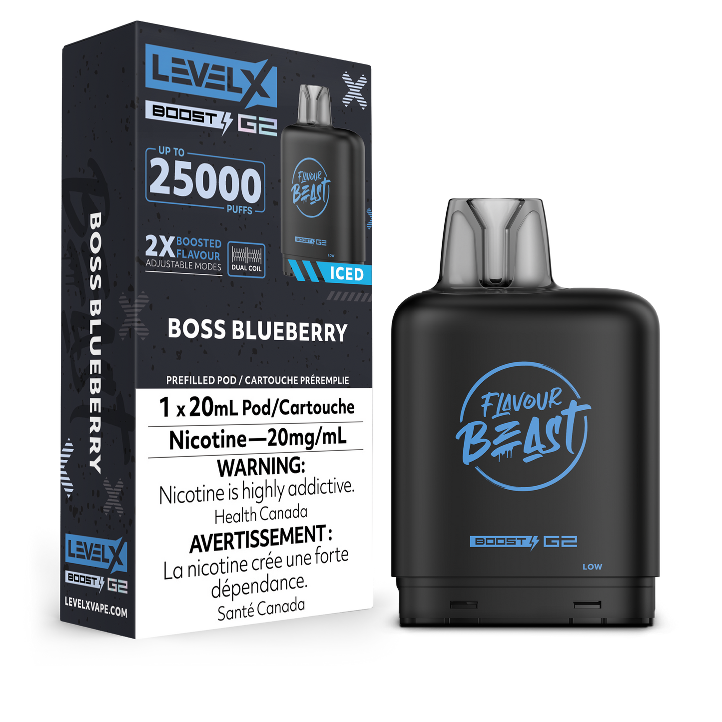 Pod de remplacement Flavour Beast Level X Boost 20 ml 15 000 bouffées