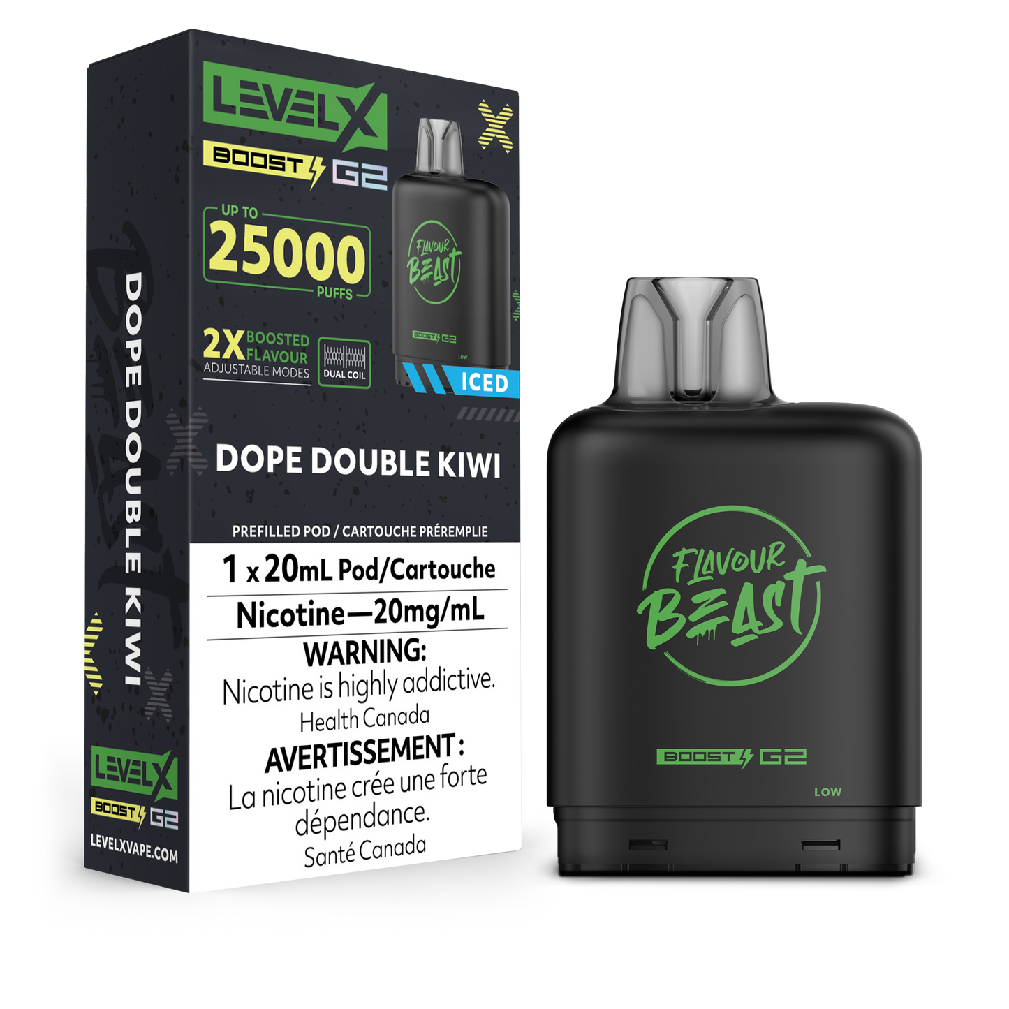 Pod de remplacement Flavour Beast Level X Boost 20 ml 15 000 bouffées