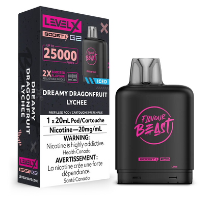 Pod de remplacement Flavour Beast Level X Boost 20 ml 15 000 bouffées