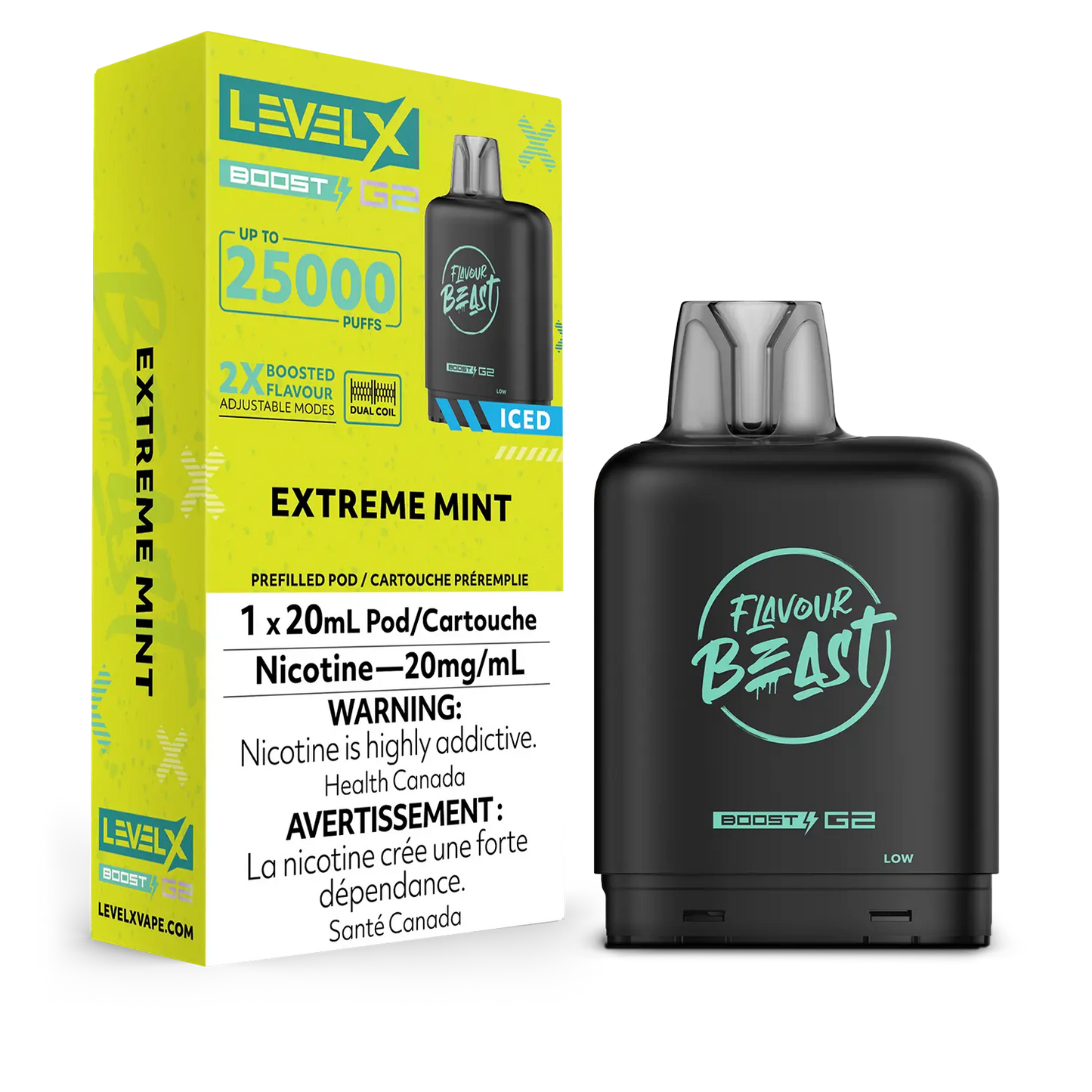 Pod de remplacement Flavour Beast Level X Boost 20 ml 15 000 bouffées