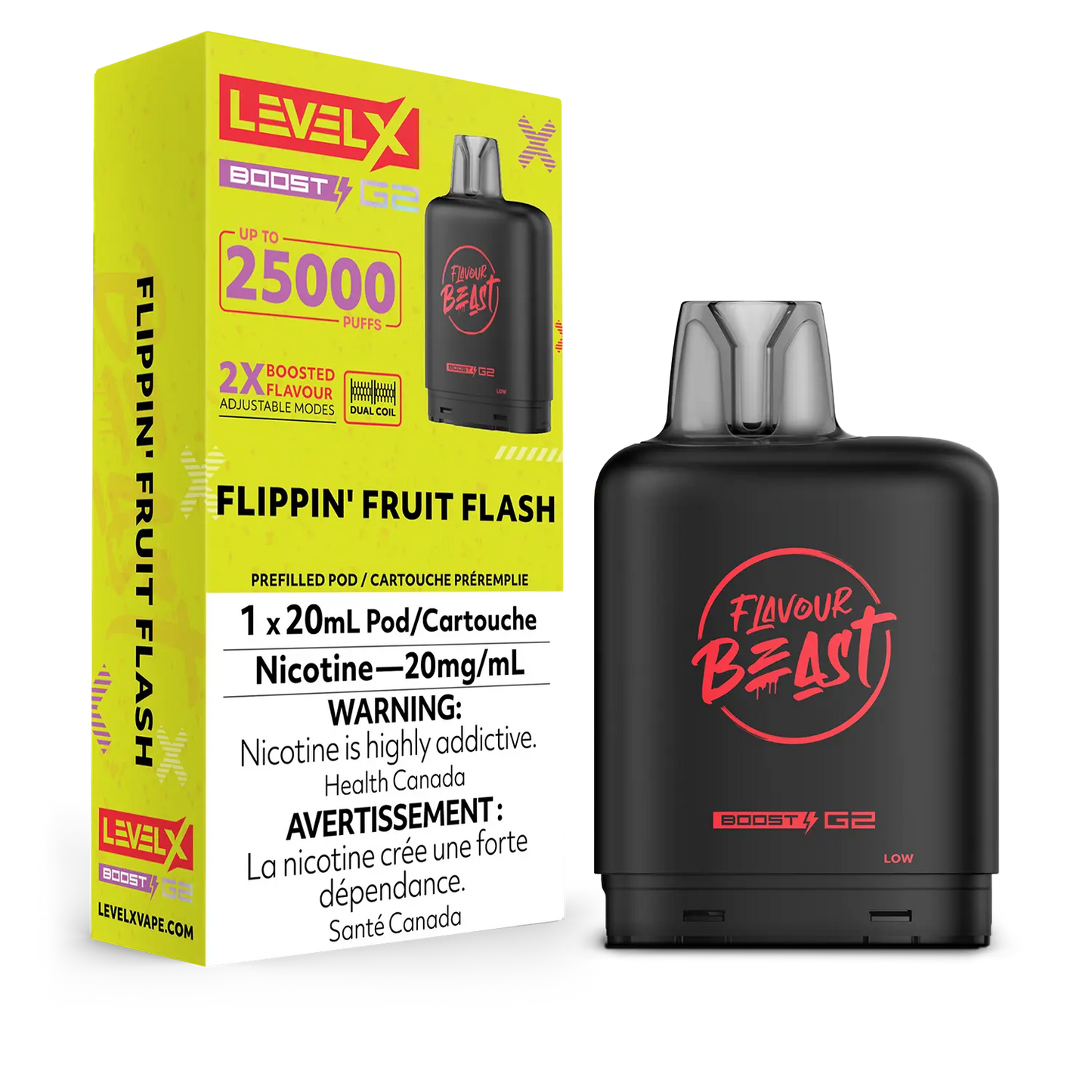 Pod de remplacement Flavour Beast Level X Boost 20 ml 15 000 bouffées