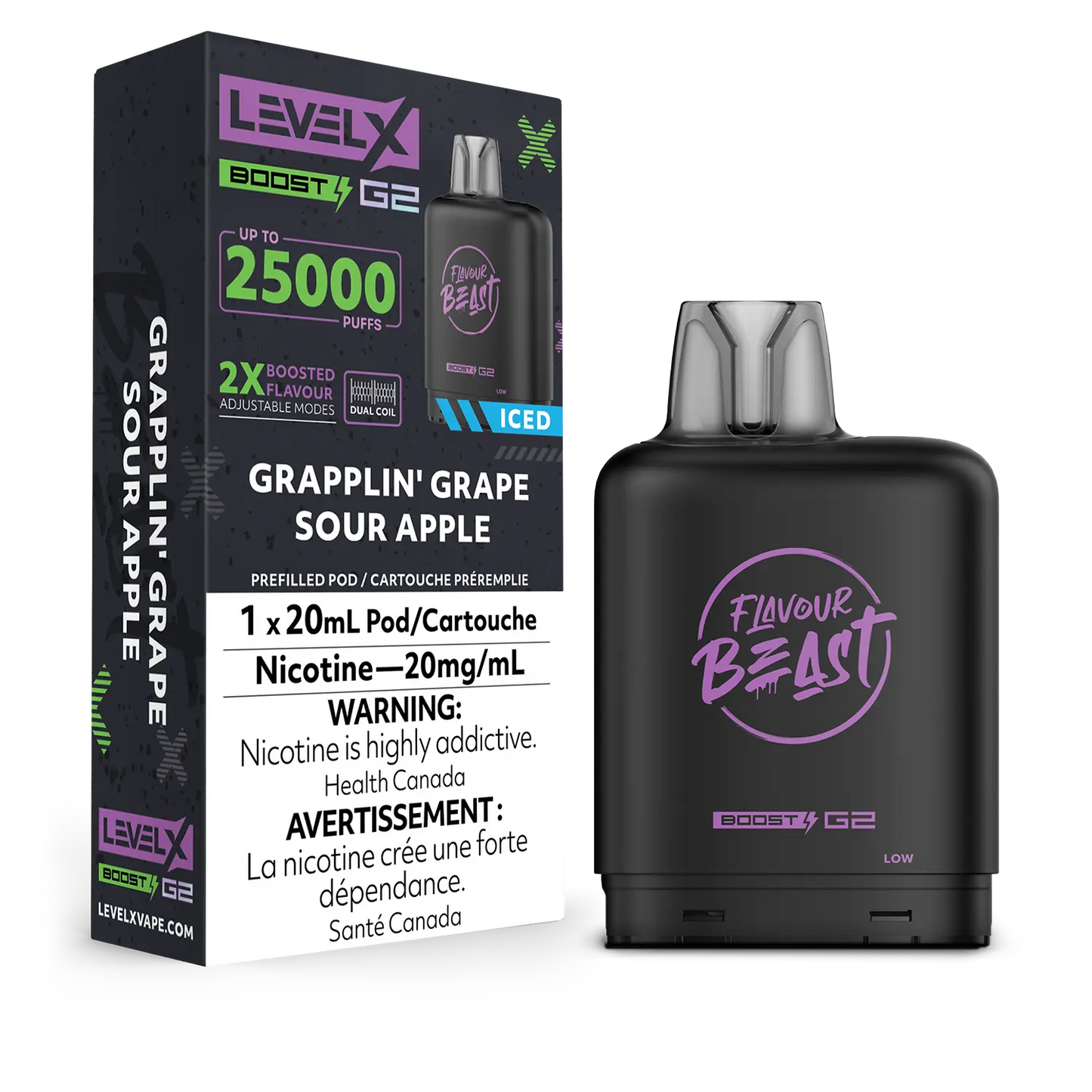 Pod de remplacement Flavour Beast Level X Boost 20 ml 15 000 bouffées