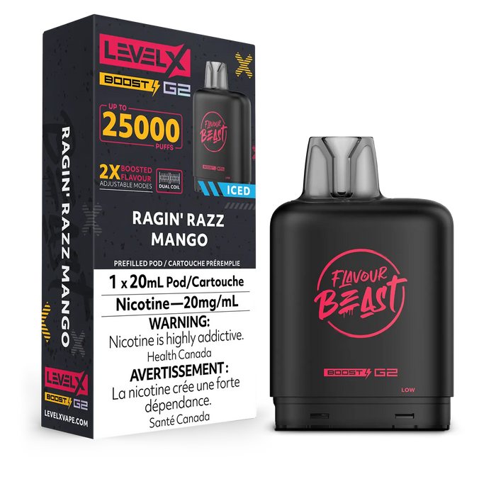 Pod de remplacement Flavour Beast Level X Boost 20 ml 15 000 bouffées