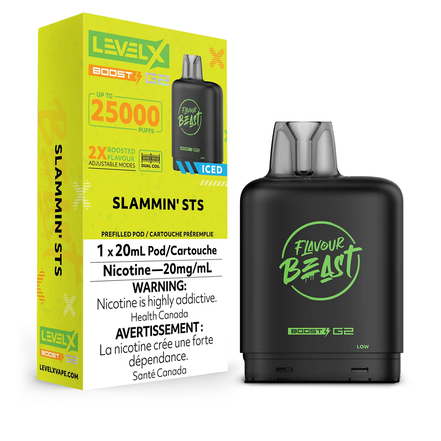 Pod de remplacement Flavour Beast Level X Boost 20 ml 15 000 bouffées