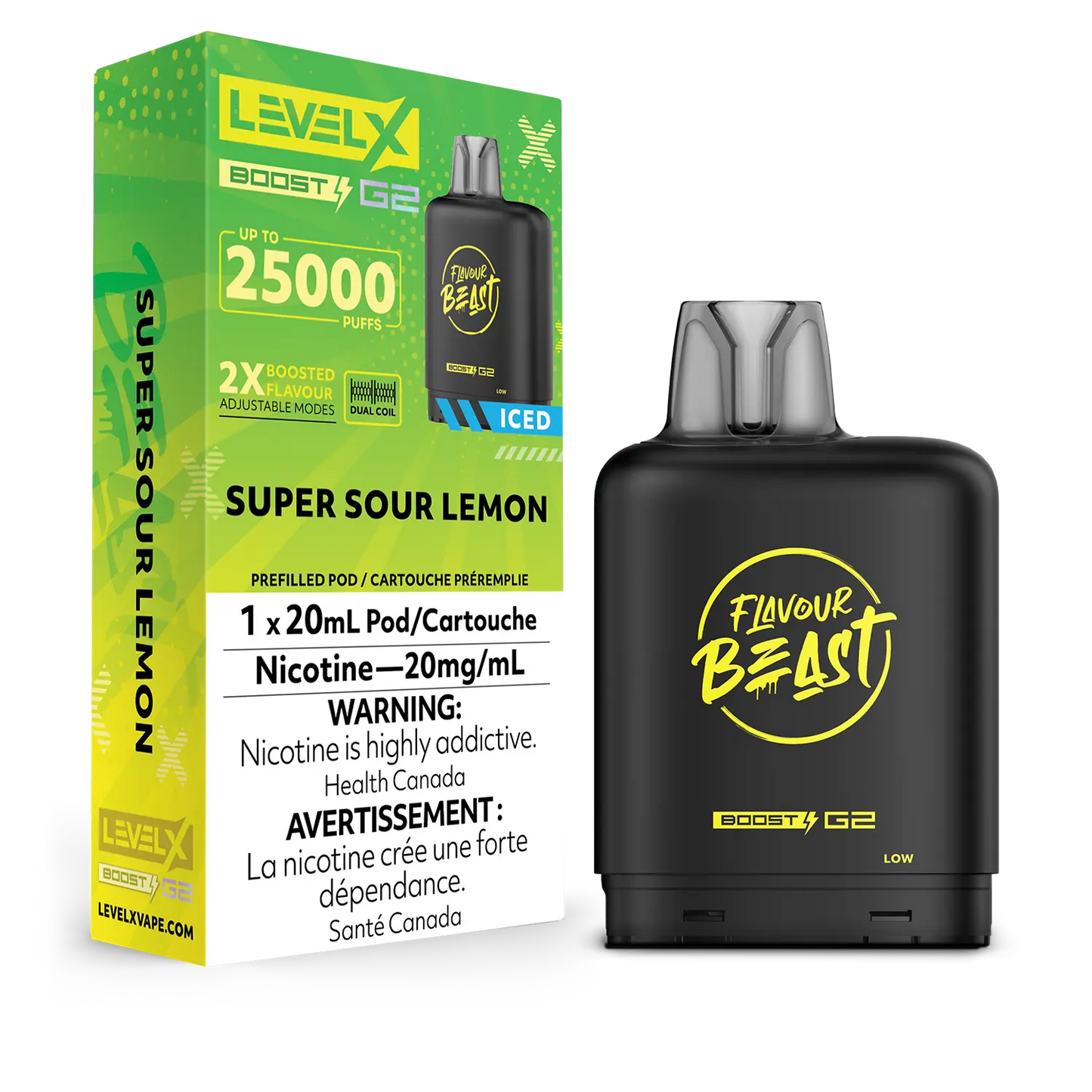 Pod de remplacement Flavour Beast Level X Boost 20 ml 15 000 bouffées