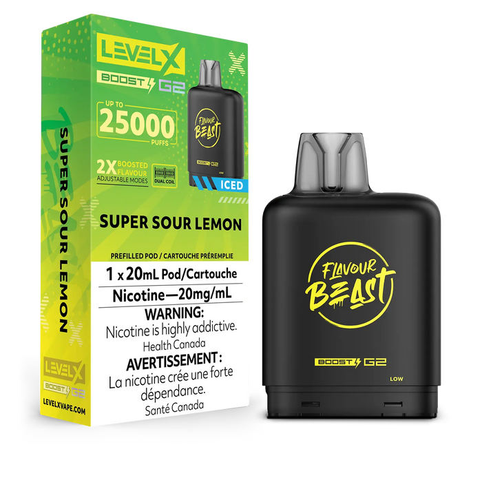 Pod de remplacement Flavour Beast Level X Boost 20 ml 15 000 bouffées