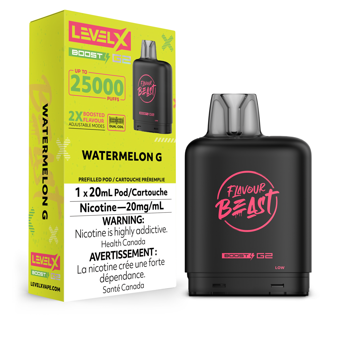 Pod de remplacement Flavour Beast Level X Boost 20 ml 15 000 bouffées