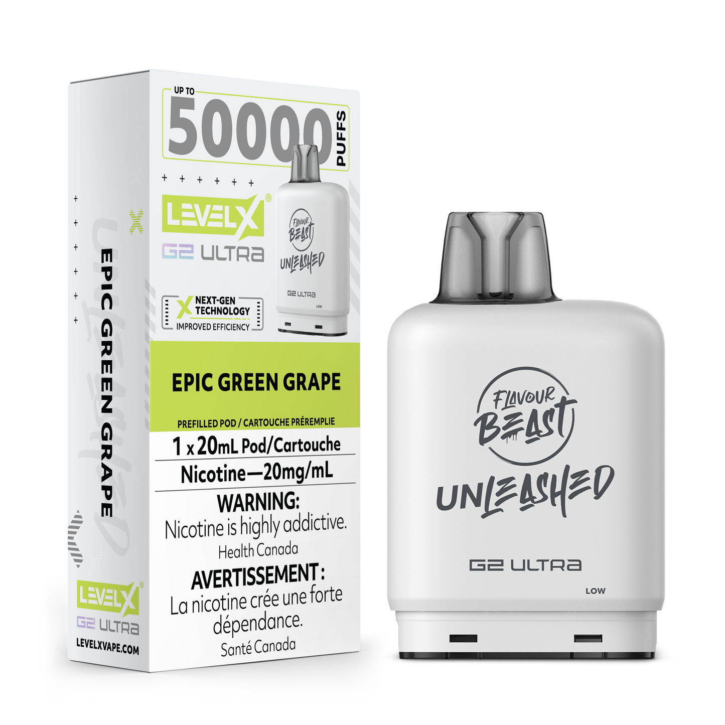 Flavour Beast Unleashed Level X G2 Ultra Replacement Pod 20mL