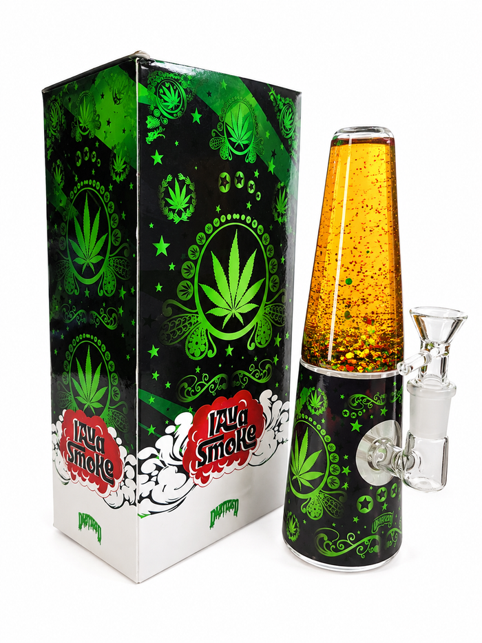 Lava Smoke Glycerin Water Pipe w/ LED Lights