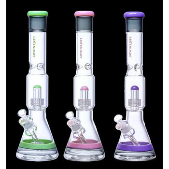 Legendary 17” Pirelli Perc Showerhead Beaker Bong