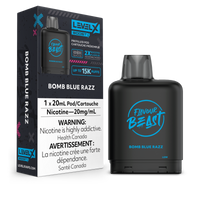 Flavour Beast Level X Boost Replacement Pod 20mL 15000 Puff Media 1 of 25 Bomb Blue Razz